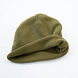 Зимова флісова шапка, тепла однотонна тактична армійська шапка OSPORT (ty-0042), фото 3