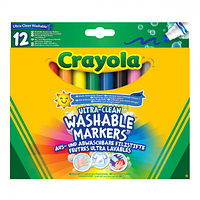 Набор фломастеров Crayola очищающиеся ultra-clean washable 12 шт