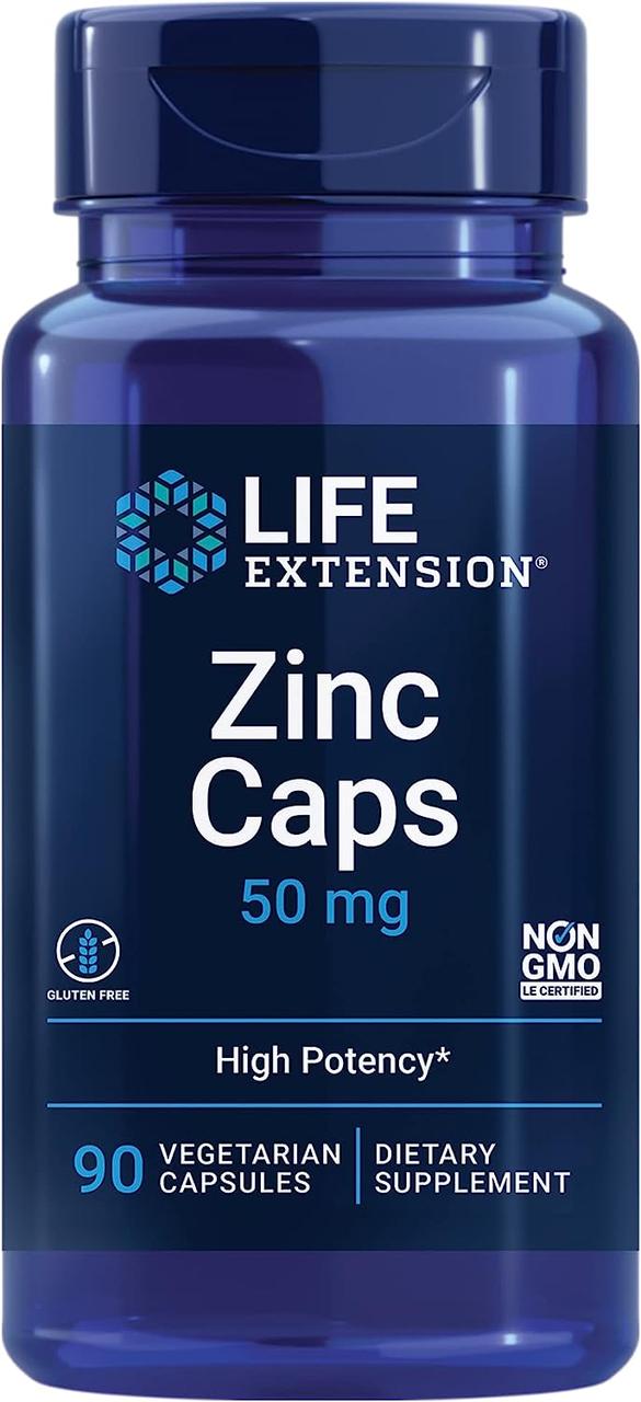 Life Extension Zinc / Цинк 50 мг 90 капсул
