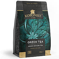 Чай "Kolonist" 100г Зелений Green Ceylon tea м/у (1/60)
