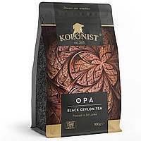 Чай "Kolonist" 100г Чорний OPA Black Ceylon м/у (1/50)