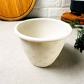 Візерунковий квітковий вазон 21*16,5 3,2л Біла Роза, Верона Алеана, фото 3