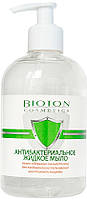 Антибактериальное жидкое мыло Bioton Алоэ прозрачное с дозатором 500 мл (4820026152295)