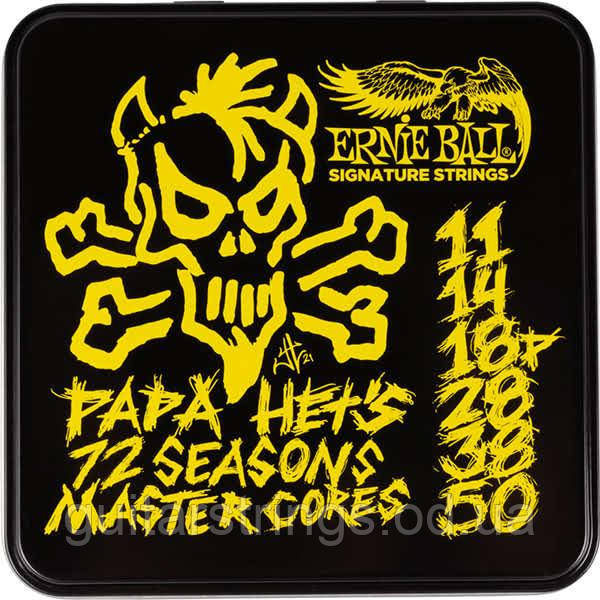 Струны Ernie Ball 3822 Paradigm Papa Het's 72 Seasons Master Cores 3-Pack Tin 11-50, фото 1