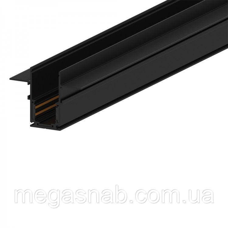 Шинопровод (трек) 2м черный CABM1001 встроенный FERON, фото 1