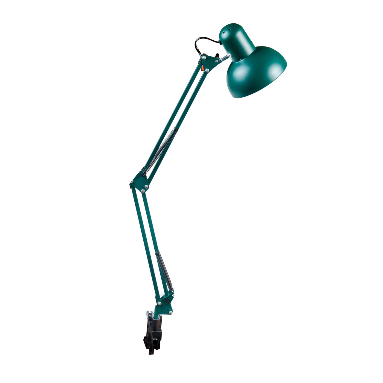 Офісна настільна лама, світильник учнівський на струбціні Sunlight зелений 800В