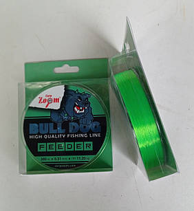 Волосінь Carp Zoom Bull-Dog Feeder line 0.31 мм.300 м.Green (флюросцентна)