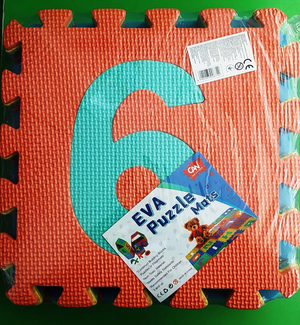 Гра клімок пазлі фомові EVA (0635) Цифри, 10 дітей