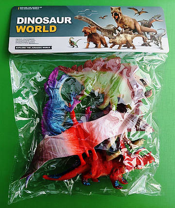 Игра Набір тварин (215-КЛ) Динозаври, по 5 шт у пакет, фото 1
