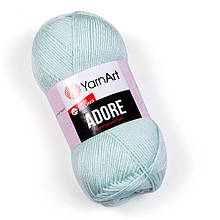 Пряжа акрилова YarnArt Adore AntiPilling (ЯрнАрт Адор Антіпіллінг), Світлий ментол №358, 100гр, 280м
