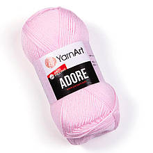 Пряжа акрилова YarnArt Adore AntiPilling (ЯрнАрт Адор Антіпіллінг), Беби троянда №361, 100гр., 280м.