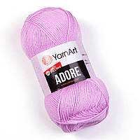 Пряжа акрилова YarnArt Adore AntiPilling (ЯрнАрт Адор), Рожево-бузковий №362, 100гр, 280м