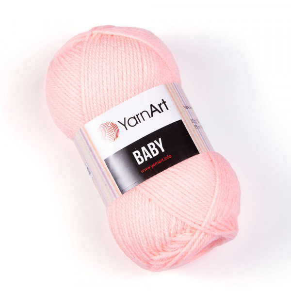 Пряжа акрилова YarnArt Baby, Персик №204, (Ярнарт Бебі) 50гр., 150м. нитки для в'язання