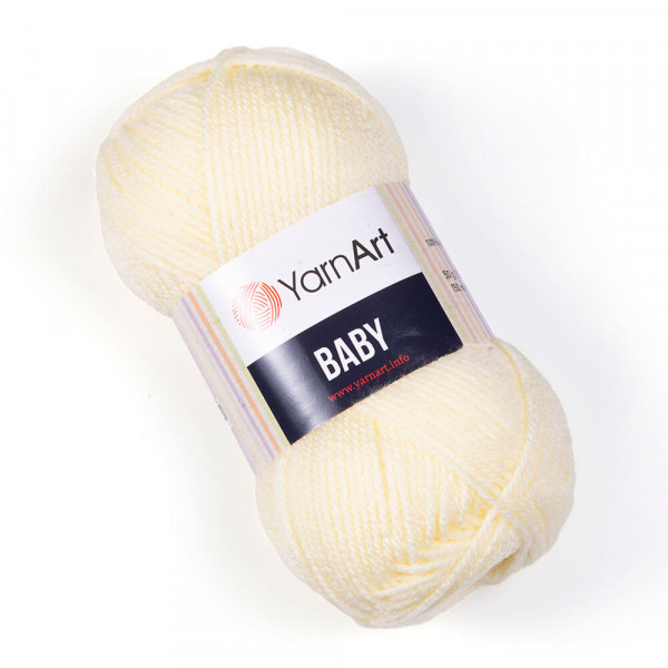 Пряжа акрилова YarnArt Baby, Ванільний №7003, (Ярнарт Бебі) 50гр., 150м. нитки для в'язання