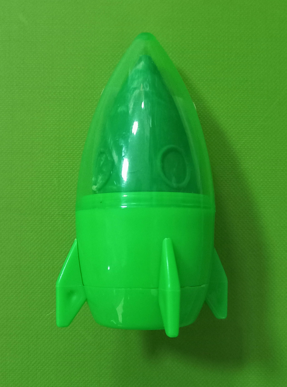 Канц Centrum Точилка пластик. з контейн. 89558 + гумка (8см) в дисплеї (колір зелений)