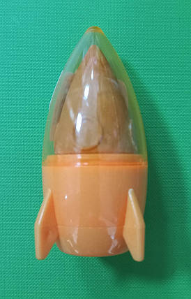 Канц Centrum Точилка пластик. з контейн. 89558 + гумка (8см) в дисплеї (колір помаранчевий), фото 1