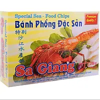 Рисовые чипсы Sa Giang со вкусом морепродуктов 200г