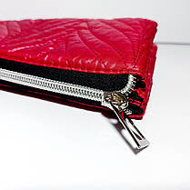 Жіноча стьобанна косметичка- гаманець три вітділи, фото 3