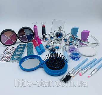Набор детской косметики Фроузен в сумочке, корона, лаки, помады