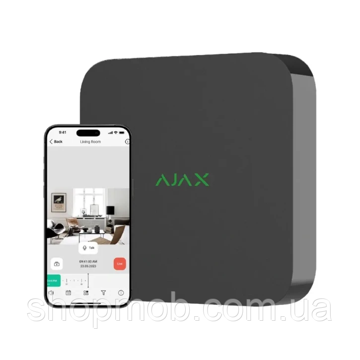 SM SM Сетевой видеорегистратор Ajax NVR (16ch) black, разрешенние до 4К, поддержка ONVIF/RTSP, декодирование H.265/H.264, емкость - фото 1 - id-p2028714932