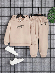 Костюм дитячий (худі + штани) Shein Spirit 1374B зріст 98-104 см 3-4 роки Beige