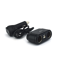 Автомобільний розгалужувач Olesson 1675 2USB / 2 гнізда прикурювача (12V/24V)