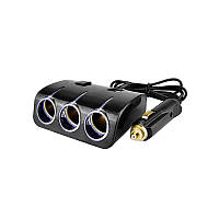 Автомобільний розгалужувач Olesson 1506 2USB / 3 гнізда прикурювача (12V/24V)