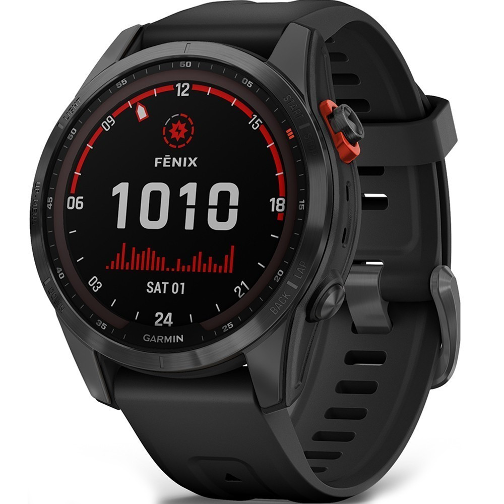 Спортивний годинник Garmin Fenix ​​7S Solar чорний