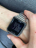 Наручний годинник Скмей з електронним циферблатом Годинник на браслеті водонепроникний Унісекс Кварцовий годинник Skmei квадрат