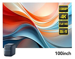 ⇒ Екран Xiaomi Wanbo Anti-Light FullHD Screen 100" - світловідбиваючий для проектора на 100 дюймів