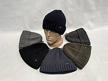 Чоловіча шапка зимова фліс розмір універсальний Мікс (від 5 шт.)