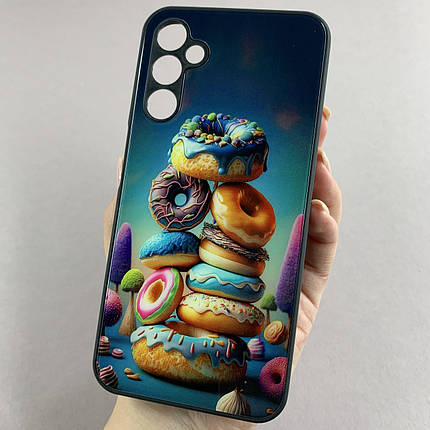 Чохол для Samsung Galaxy A24 4G (A245F) чохол із донатами із захистом камери на телефон самсунг а24 4г чорний q7k, фото 1