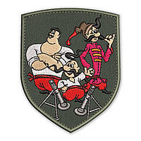 Шеврон, нашивка КОЗАКИ з мінометами з липучкою