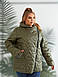 Жіноча демісезонна куртка синтепон 150 батал новинка 2025, фото 7