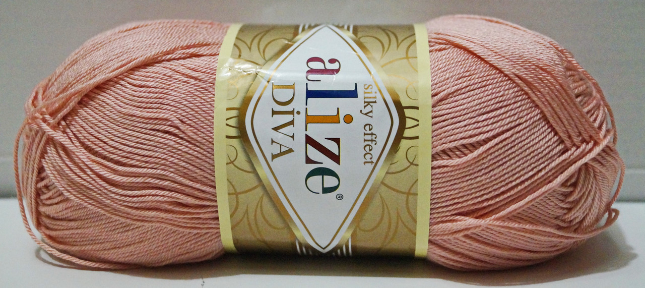 Нитки пряжа для в'язання мікрофібра DIVA Дива від ALIZE Алізе № 363 - ніжна троянда