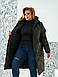 Жіноча зимова куртка-пальто батал новинка 2023, фото 5