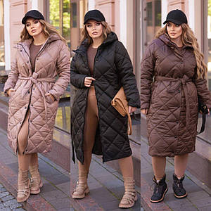 Жіноча тепла стьобана куртка з утеплювачем синтепон 250 новинка 2022