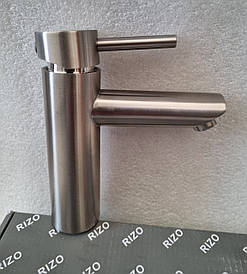 Змішувач для умивальника RIZO із нержавіючої сталі sus 304 з кріпленням на гайці