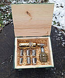 Набір для спиртного "Куля не дура" та граната лимонка у дерев'яному ящику Бойовий резерв - подарунок чоловіку, фото 5