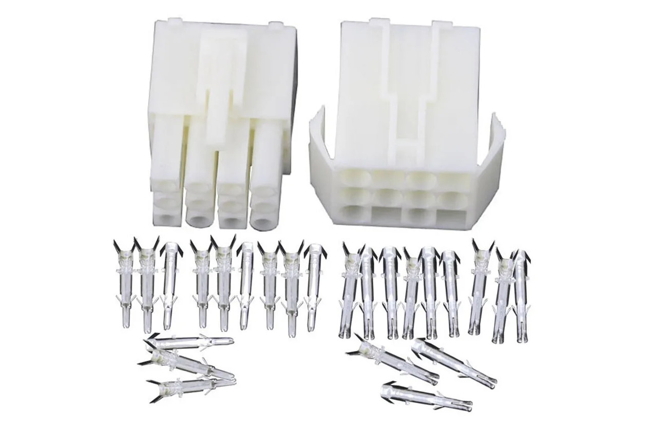 50шт - Конектори силові QJ EL4.5-12P пара мама+тато (12 pin), фото 1