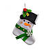 Новорічний чобіток для подарунків Сніговик 18*9,5 см, фото 2