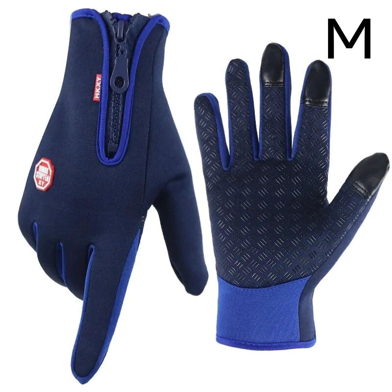 M. Чорні універсальні, спортивні, зимові рукавички з сенсором для телефону. Чорні чоловічі, жіночі рукавички. Сенсорні