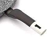 Сковорода з кришкою 22 см світлий граніт UNIQUE UN-5114 ⁇ Антипригарна сковорода ⁇ Гранітна сковорода, фото 6