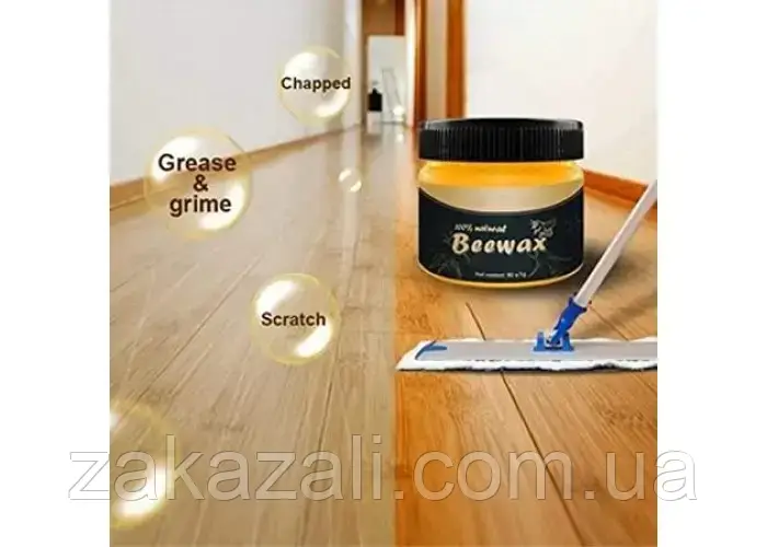Поліроль для меблів Beewax 80 г/Воскова поліроль для меблів