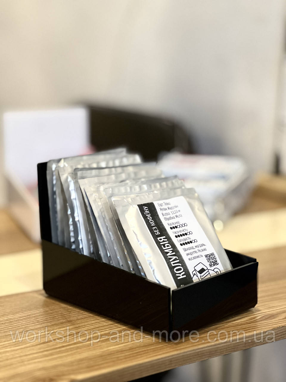 Підставка органайзер під дріпи для кав'ярні акрилова Підставка органайзер під дріпи для кав'ярні, фото 1