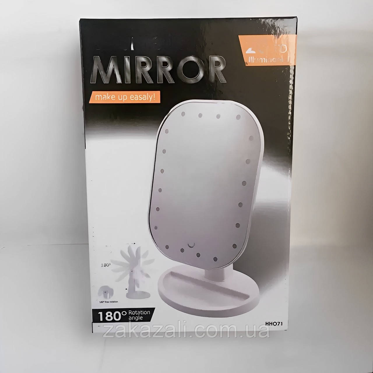 Дзеркало для макіяжу з LED-підсвіткою Cosmetie Mirror HH071 20LED DL133