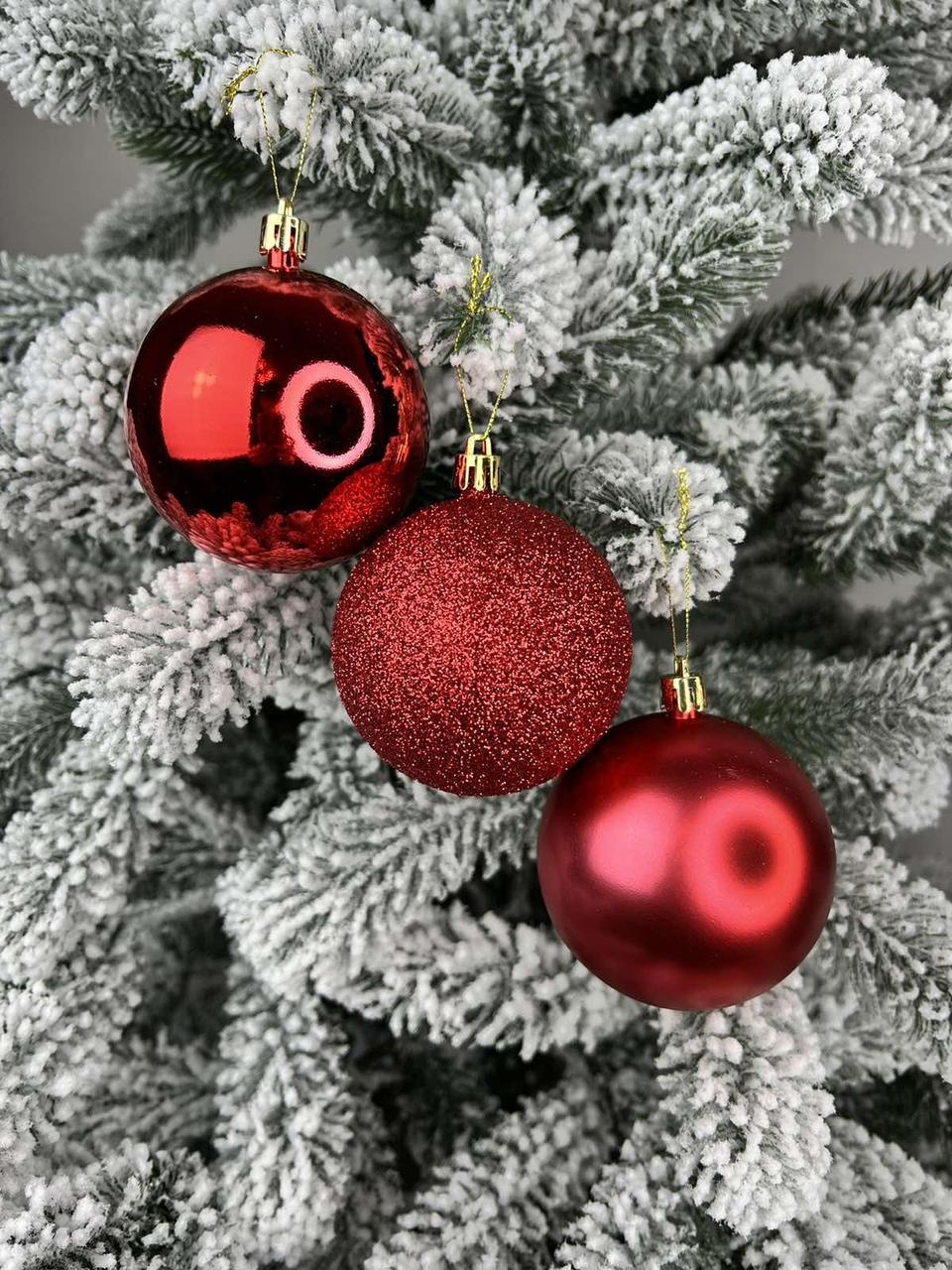 Набір новорічних кульок 3в1  10см