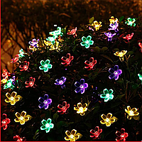 Декор Цветы Сакуры, мультиколор LED от солнечной батареи, подсветка, ночник, для фотосессий