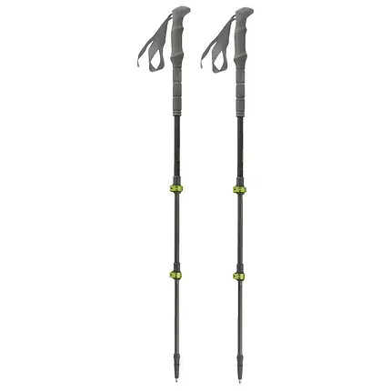 Трекінгові телескопічні палиці Pinguin Carbon FL Foam (Green), 100-135 см, фото 1