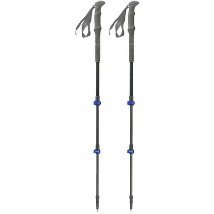 Трекінгові телескопічні палиці Pinguin Carbon FL Foam (Blue), 100-135 см, фото 1